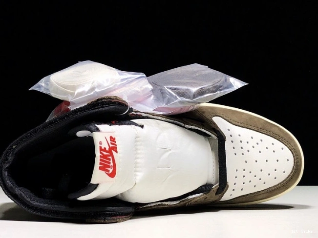 1st Kicks Shoes CD4487 - Air 1 x Scott OG 'Mocha' Jordan High 100 Retro Travis 0712